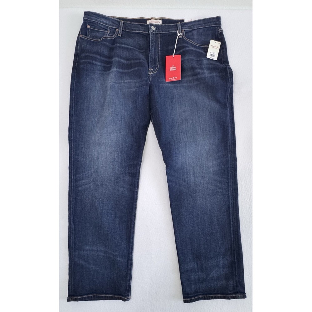 Lucky Brand Mens 363 Vintage Straight Jeans 42x30 (44x30) Dark Wash Casual NWT